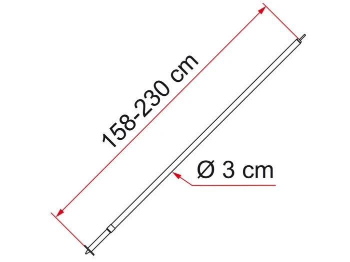 Fiamma Door Pole Barre Verticale Pour Porte 1 Fiamma Door Pole Barre Verticale Pour Porte