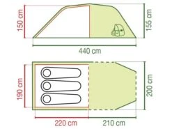 Coleman Coastline 3 Plus Tente Tunnel 8 Coleman Coastline 3 Plus Tente Tunnel -Équipement De Camping 187863 187863 images other pop coleman coastline3plus fp 1 ecommerce