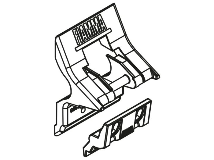 Fiamma Support Central Côté Cassette Rafter F45S 2 Fiamma Support Central Côté Cassette Rafter F45S – Image 2