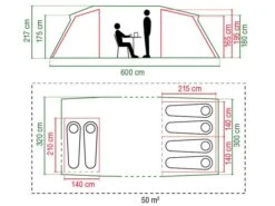 Coleman MacKenzie 6 BlackOut Tente Tunnel -Équipement De Camping 508084 508084 images other coleman mackenzie 6 blackout afmetingen ecommerce