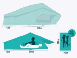 Arcta Viator 140 2.0 – Tente De Toit Softshell Pour 2 Personnes Avec Matelas Et Tapis Anti-condensation Inclus -Équipement De Camping arcta viator pro 2.0 ecommerce