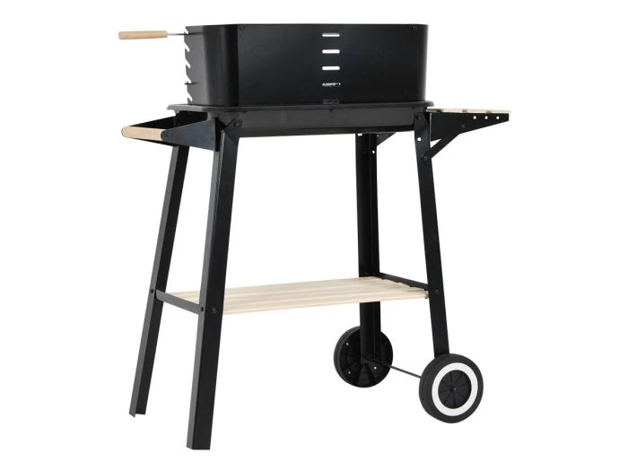 Barbecue à Charbon Mobile Rectangulaire 2 Barbecue à Charbon Mobile Rectangulaire – Image 2