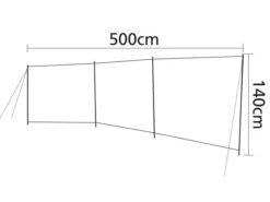 Bo-Camp Caira Paravent 7 Bo-Camp Caira Paravent -Équipement De Camping bo camp dennis windscherm 5 ecommerce