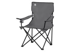 Coleman Quad Chair Grey Fauteuil Pliant