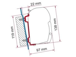 Fiamma F45 Adaptateur Transit High Roof