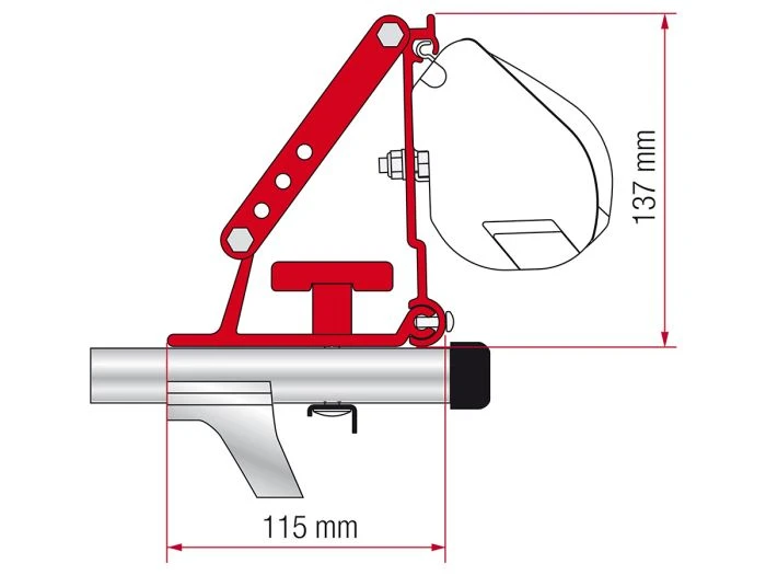 Fiamma F45/F43/F35 Adaptateur Auto 2 Fiamma F45/F43/F35 Adaptateur Auto – Image 2