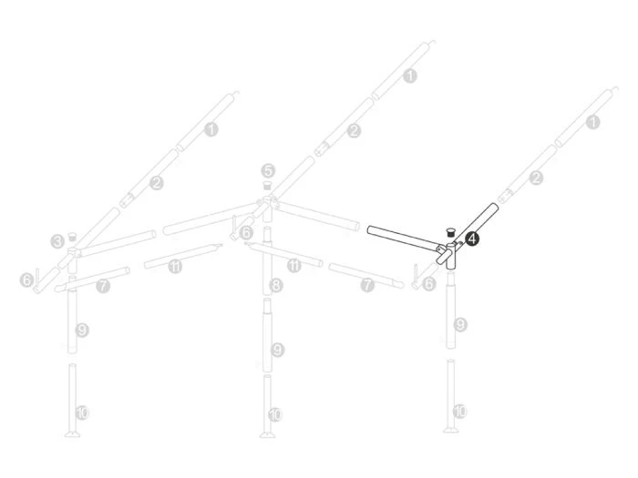 Obelink Pièce D'angle Droite Armature Auvent 28 Mm 3 Obelink Pièce D'angle Droite Armature Auvent 28 Mm – Image 3