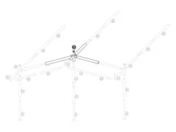 Obelink Croix Centrale Armature Auvent 28 Mm 5 Obelink Croix Centrale Armature Auvent 28 Mm -Équipement De Camping hoekstuk voortentframe 25mm nummer 5 3 2 ecommerce 5202