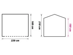 Obelink Barn PVC Easy Air Abri Camping Gonflable -Équipement De Camping obelink barn easy air floor plan ecommerce 2
