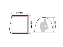 Obelink Dome 2 Tente Dôme 23 Obelink Dome 2 Tente Dôme -Équipement De Camping obelink dome 2 floor plan ecommerce
