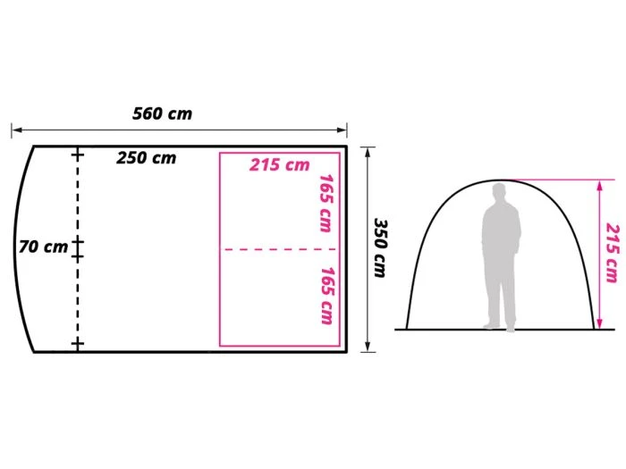 Obelink Living Tente Tunnel 8 Obelink Living Tente Tunnel – Image 8