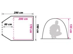 Obelink Milos 3 Deluxe Tente Dôme -Équipement De Camping obelink milos 3 floor plan ecommerce