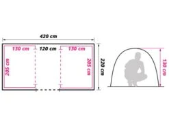Obelink Napels 4 Poly Tente Tunnel 11 Obelink Napels 4 Poly Tente Tunnel -Équipement De Camping obelink napels 4 tc floor plan ecommerce acf1 1