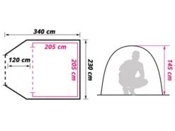 Obelink River 3 TC Tente Dôme 15 Obelink River 3 TC Tente Dôme -Équipement De Camping obelink river floor plan ecommerce 0639 1