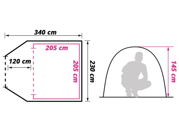 Obelink River 3 TC Tente Dôme 8 Obelink River 3 TC Tente Dôme – Image 8