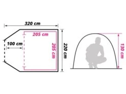 Obelink Shelter 3 CoolDark Tente Dôme 13 Obelink Shelter 3 CoolDark Tente Dôme -Équipement De Camping obelink shelter 3 cooldark floor plan ecommerce 7d85