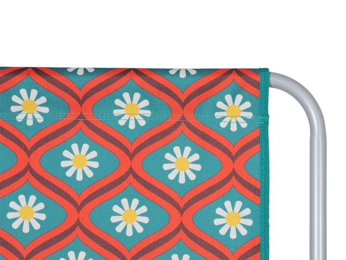 Obelink Unica Retro Flower Chaise Pliante 3 Obelink Unica Retro Flower Chaise Pliante – Image 3