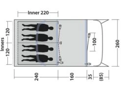 Outwell Monterey 4 Air Tente Tunnel Gonflable 13 Outwell Monterey 4 Air Tente Tunnel Gonflable -Équipement De Camping outwell monterey 4 floorplan ecommerce