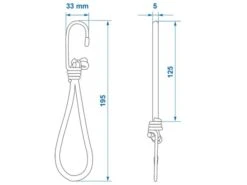 ProPlus Tendeurs De Tente Avec Crochet Blancs 5 ProPlus Tendeurs De Tente Avec Crochet Blancs -Équipement De Camping proplus elastieken met haak afmeting ecommerce