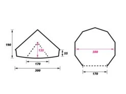 Obelink Sahara 300 Deluxe Tente Tipi 5 Obelink Sahara 300 Deluxe Tente Tipi -Équipement De Camping sahara 300 plattegrond ecommerce 50b5 1