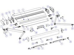 Thule Omnistor Bras Articulé Droit 6200 300-450