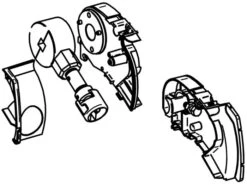 Équipement De Camping 18 Thule Omnistor Lot Embouts Intérieurs & Mécanisme De Rotation 6300 Anthracite