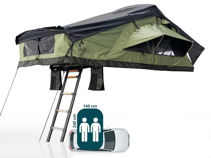 Arcta Viator 140 PRO 2.0 Tente De Toit – Confort Haut De Gamme Pour Deux Aventuriers 2 Arcta Viator 140 PRO 2.0 Tente De Toit – Confort Haut De Gamme Pour Deux Aventuriers – Image 2