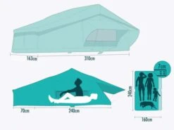 Arcta Viator 160 PRO 2.0 Tente De Toit – L'aventure Premium Pour 3 Personnes -Équipement De Camping viator 160 pro 2 ecommerce