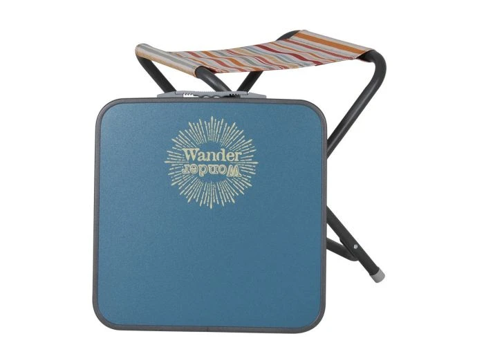 Wander Wonder Bohemian Tabouret De Pêche Avec Plateau - Bleu Encre 1 Wander Wonder Bohemian Tabouret De Pêche Avec Plateau - Bleu Encre